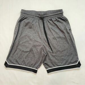 Legend Gray Athletic Training Shorts with Black White Trim Men’s Size Large